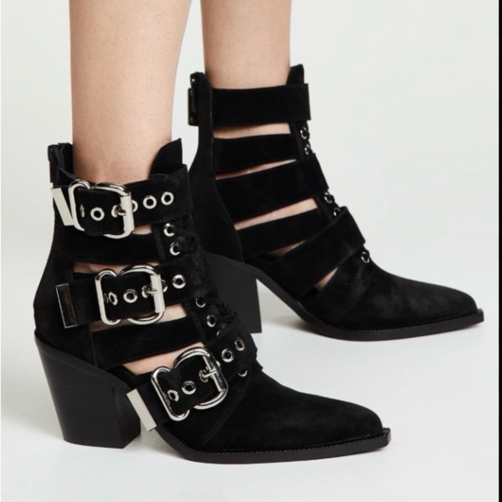 Jeffrey Campbell Caceres buckle boots